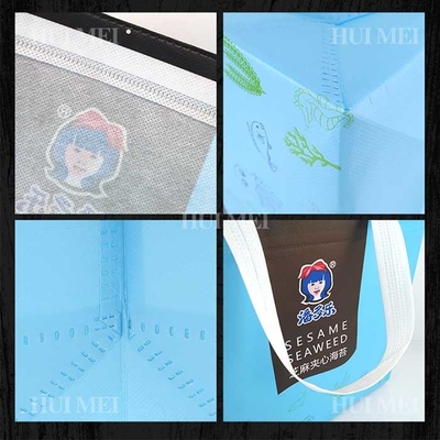 青および黒い通気性のPPの非編まれたポリプロピレンのトート バックTearproof