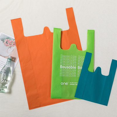 ショッピングのための環境の友好的なポリプロピレンの非編まれたTシャツ袋
