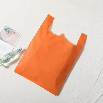 通気性のポリプロピレンの非編まれたTシャツ袋の破損抵抗力がある60gsm