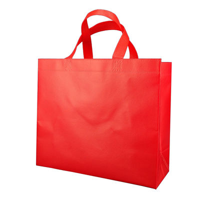 注文袋の環境に優しいスーパーマーケットの再使用可能な買い物袋は食料雑貨のPPによって薄板にされる非編まれた袋をリサイクルする